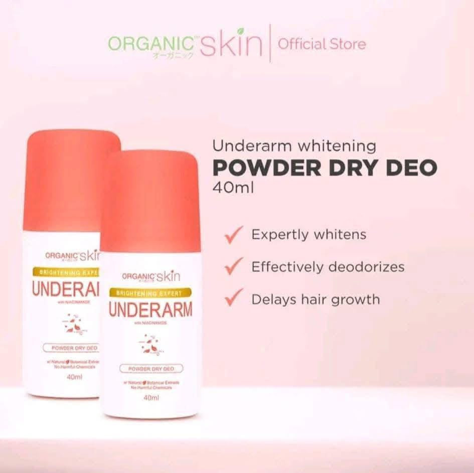 Organic Skin Underarm Powder Dry Deo 40ml