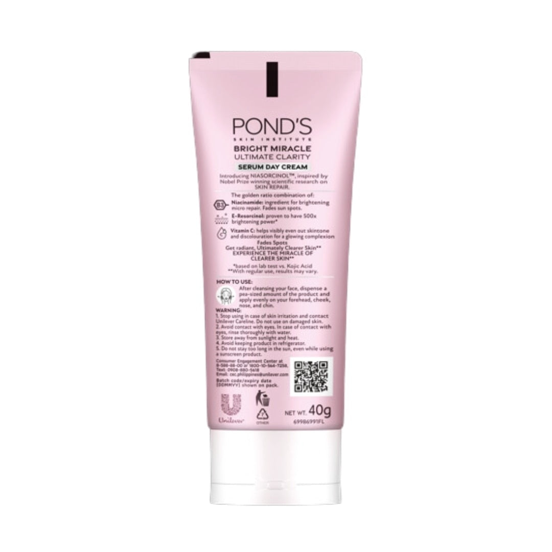 Pond’s Bright Miracle Ultimate Clarity Serum NORMAL Day Cream 40g