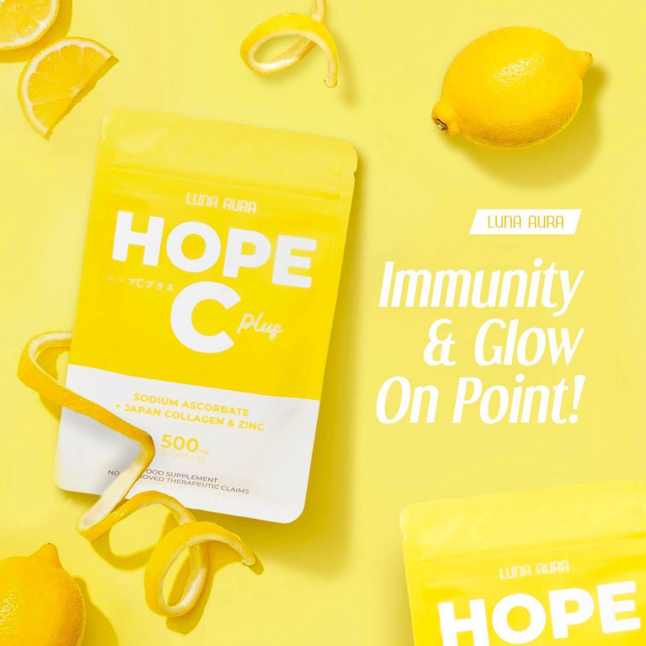 Hope C Plus Sodium Ascorbate + Japan Collagen & Zinc 30 caps