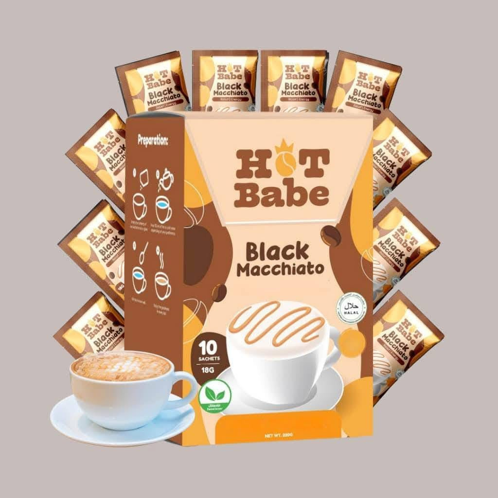 Hot Babe Black Macchiato Coffee by Kiray