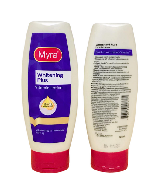 Myra Whitening Plus Vitamin Lotion 200ml