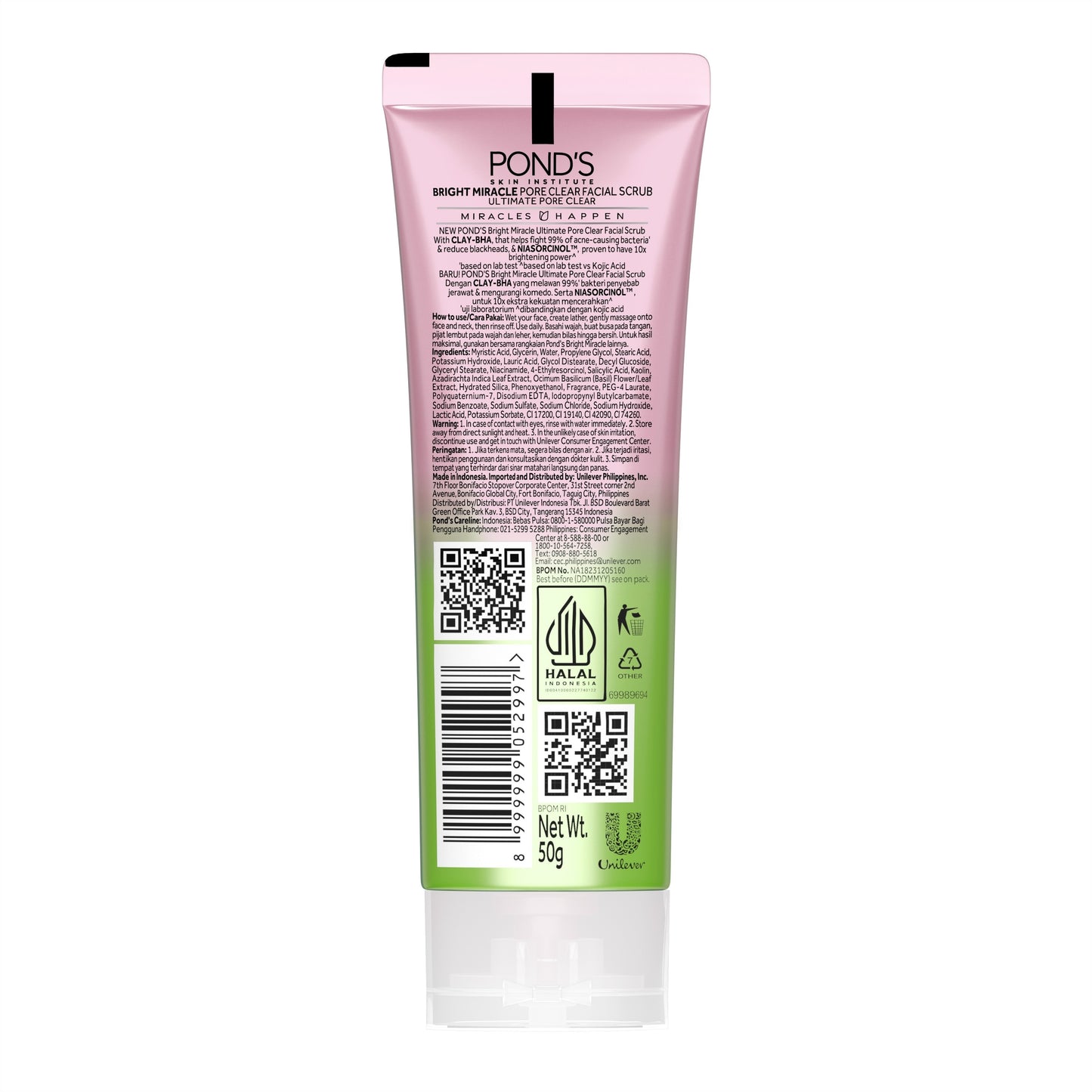 Pond’s Bright Miracle Ultimate Pore Clear Facial Scrub 50g