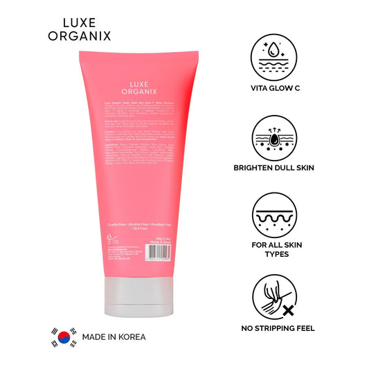 Luxe Organix Power Glow Vita Glow C Whip Cleanser 150g