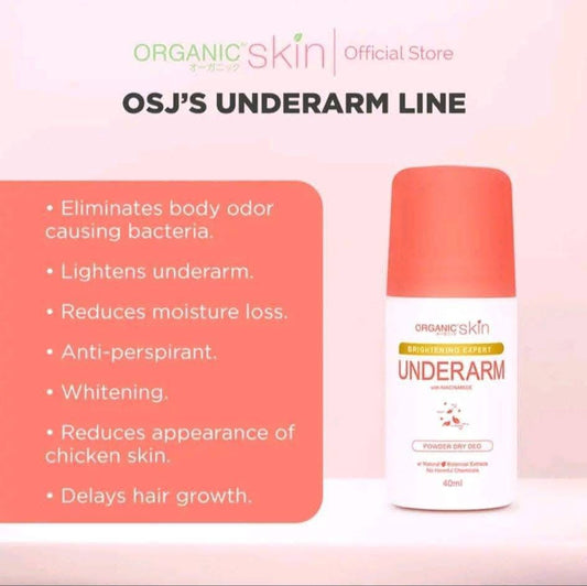 Organic Skin Underarm Powder Dry Deo 40ml