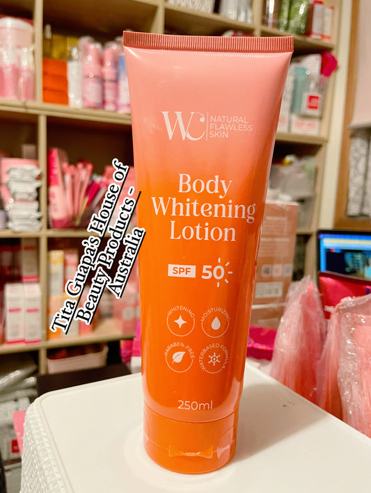 W&C Natural Flawless Skin Body Whitening Lotion SPF50  250ml