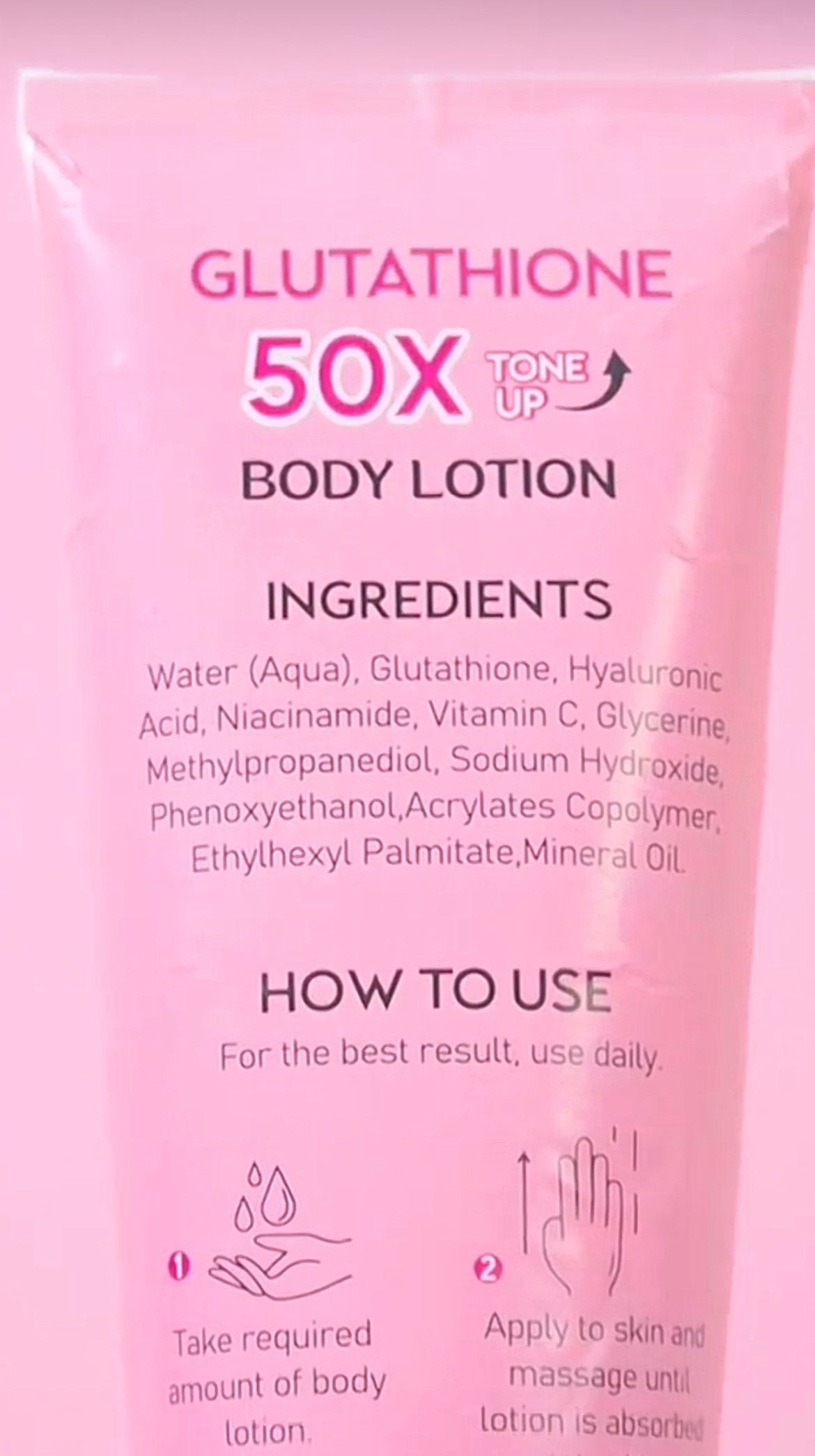 Venature Glutathione Body Lotion 50x Tone Up 150ml