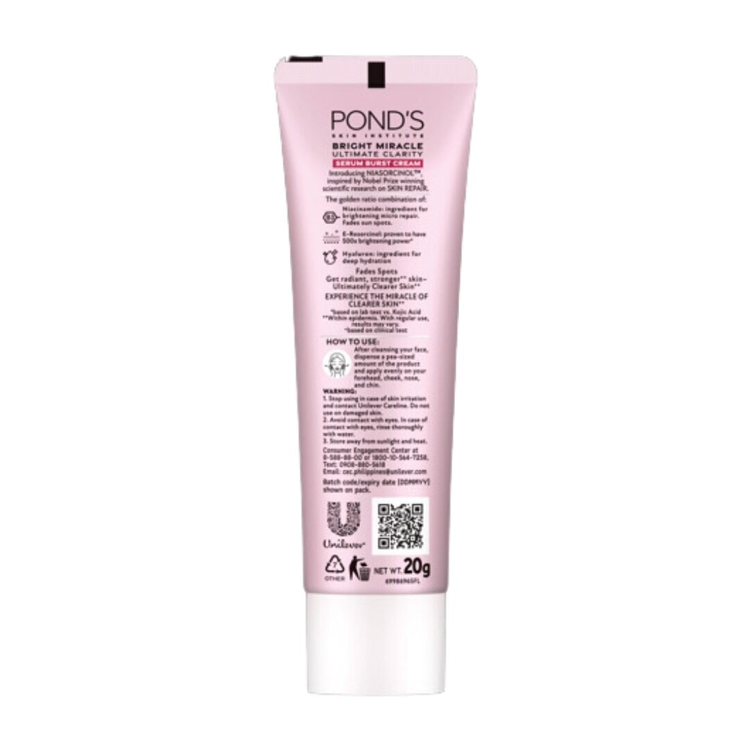 Pond’s Bright Miracle Ultimate Clarity SERUM BURST CREAM 20g