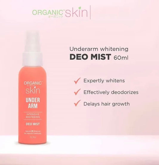 Organic Skin Underarm Intense Whitening Deo Mist 60ml