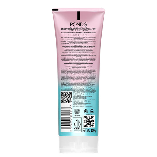 Pond’s Bright Miracle Ultimate Acne Control Facial Foam Wash 100g