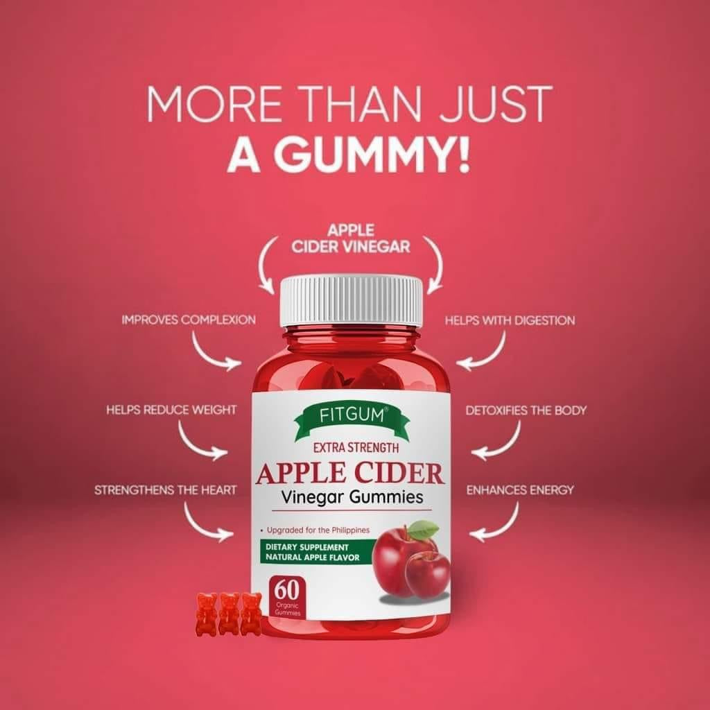 Fitgum Apple Cider Vinegar Gummies Extra Strength 60s Tita Guapas House Of Beauty Products