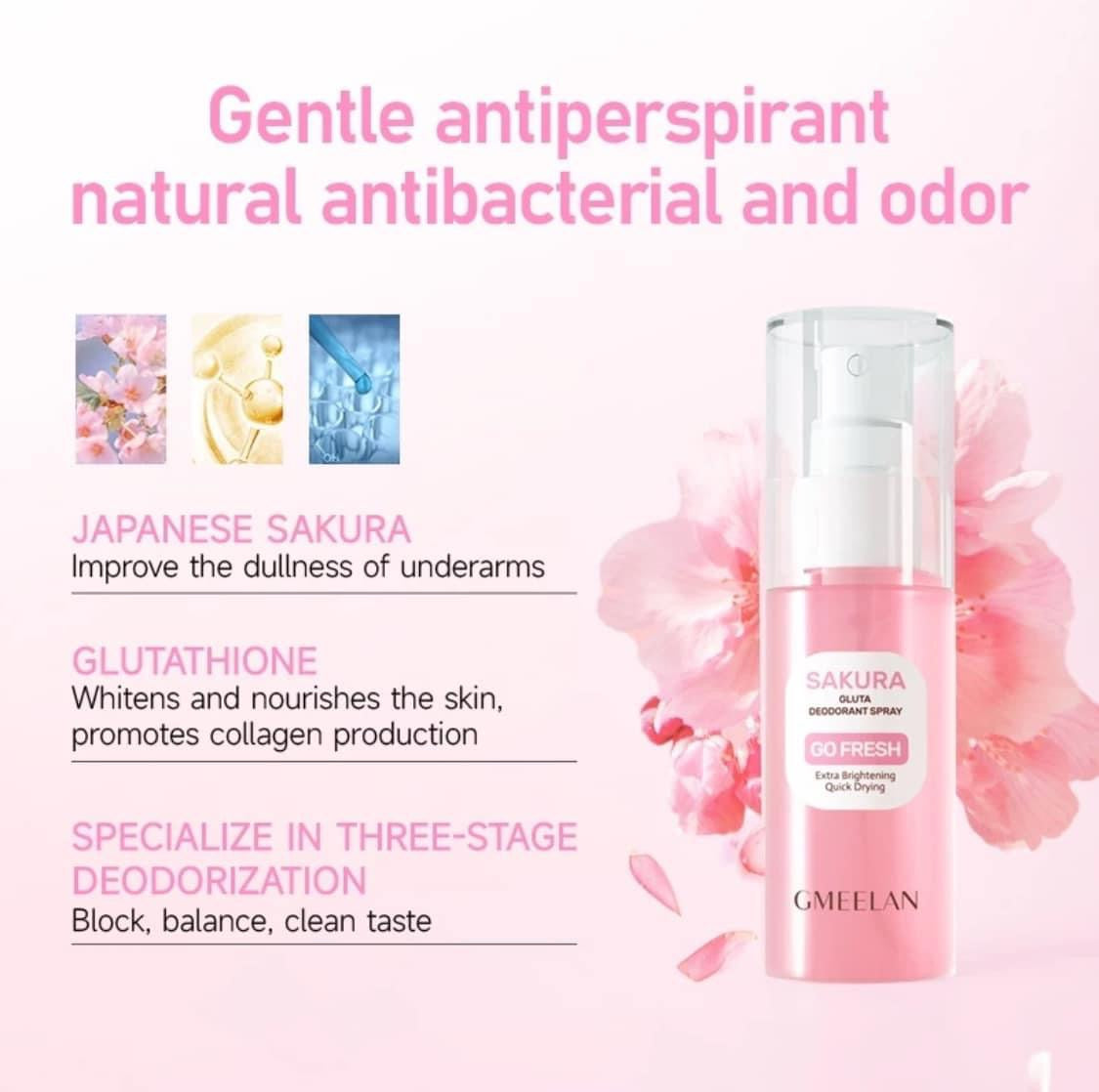 Gmeelan Sakura Gluta Deodorant Spray 50ml