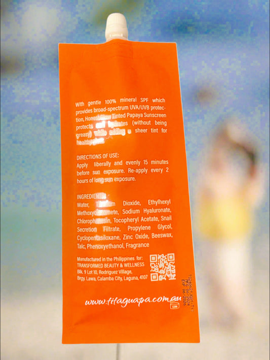 Honest Glow Tinted Papaya Sunscreen