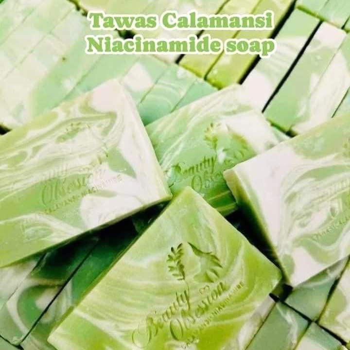 Tawas Calamansi with Niacinamide Premium Soap Bar by Beauty Obsession 75g