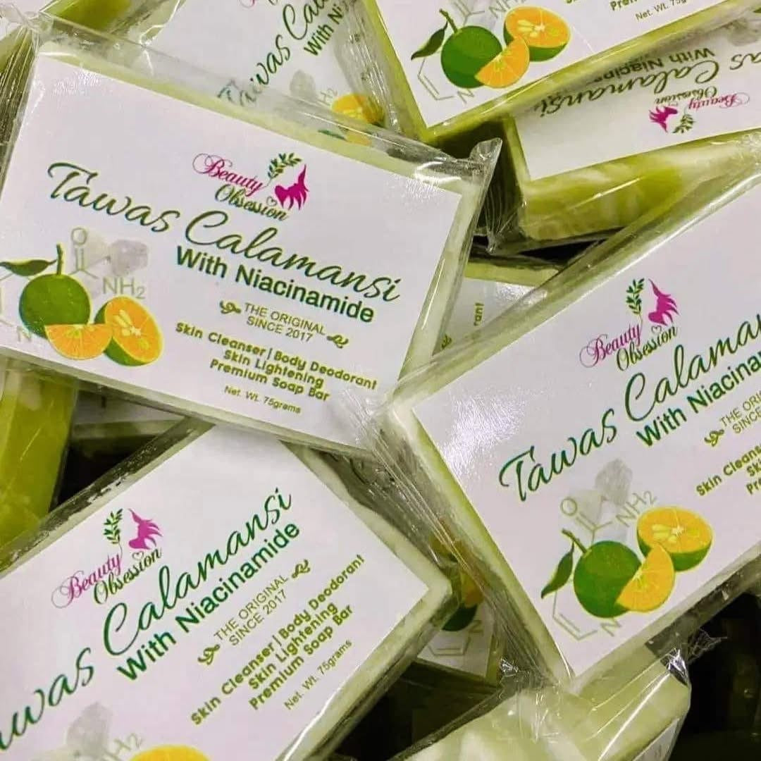 Tawas Calamansi with Niacinamide Premium Soap Bar by Beauty Obsession 75g