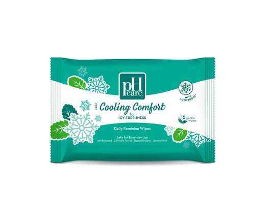 pH Care Cooling Comfort Wipes 10s