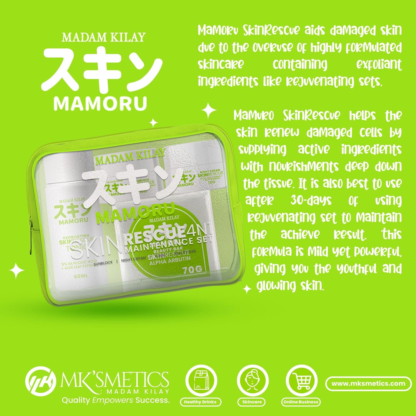 Madam Kilay Mamoru Skin Rescue 4N1 Maintenance Kit