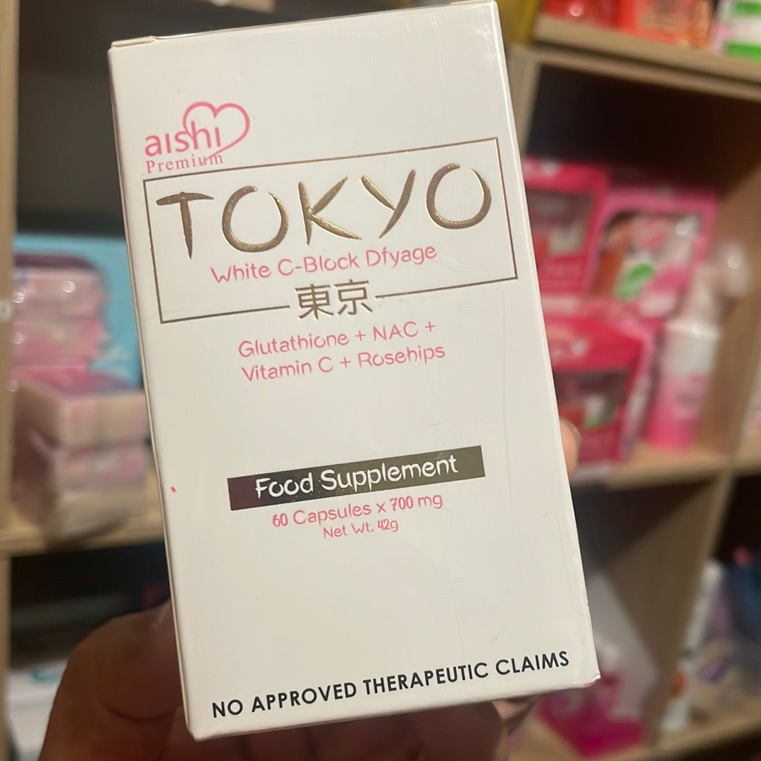 Aishi Tokyo White C-Block Dfyage Glutathione NAC Vitamin C Roseh –  Tita Guapa's House of Beauty Products