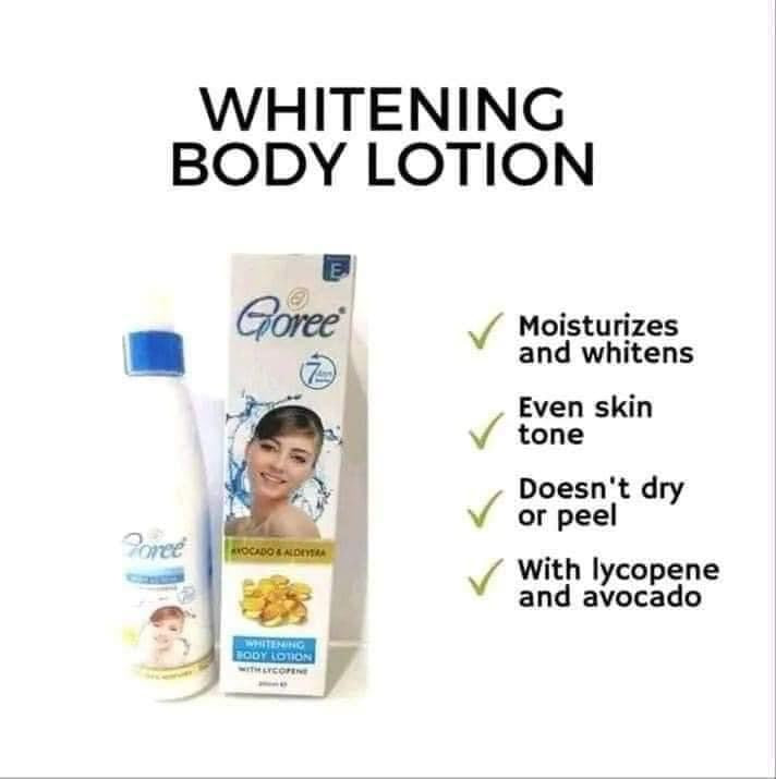 Goree Whitening Lotion 250ml  (With Lycopene, Avocado and Aloe Vera)