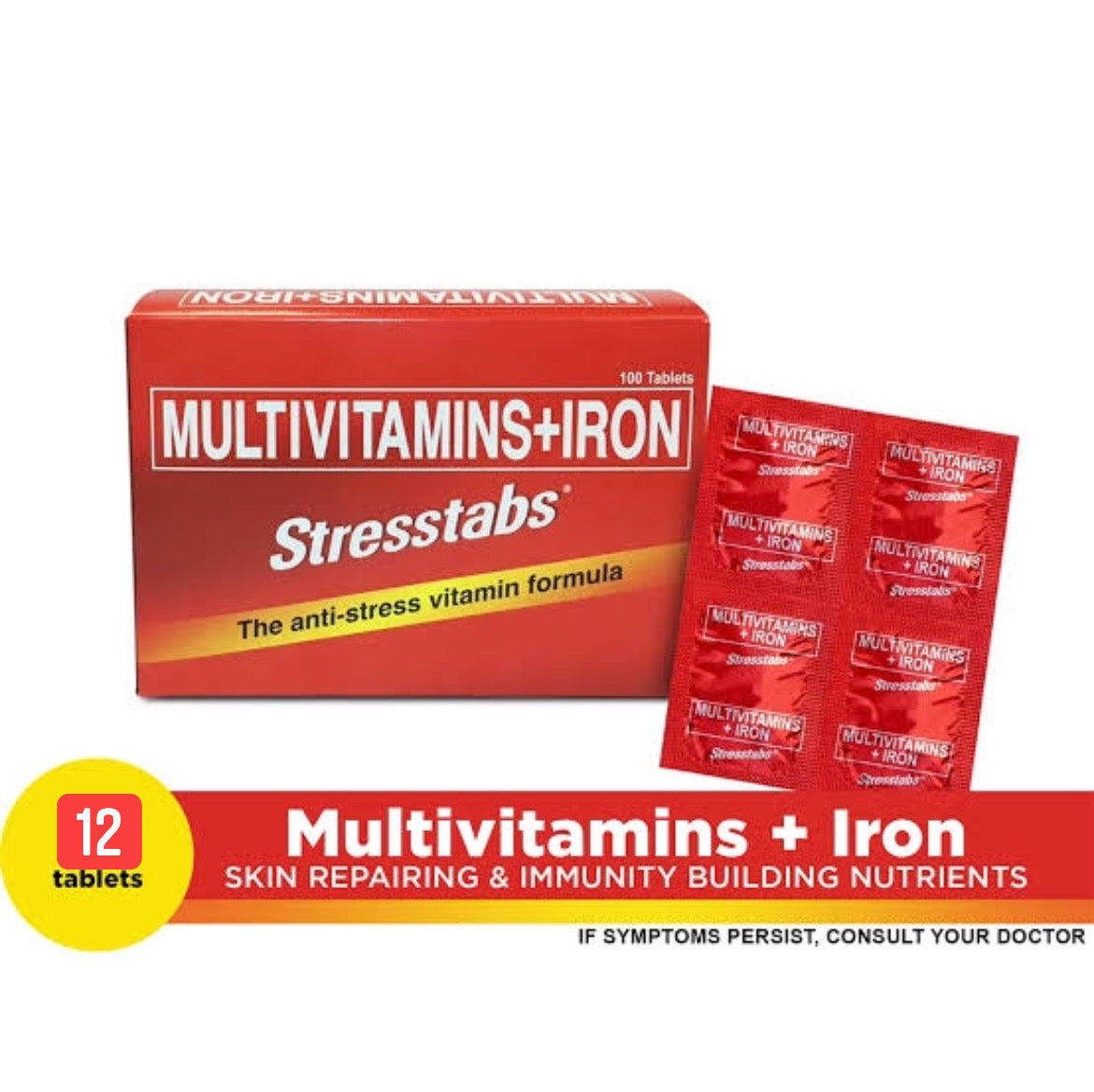 Stresstabs Multivitamins + Iron 12 Caps – Tita Guapa’s House Of Beauty ...